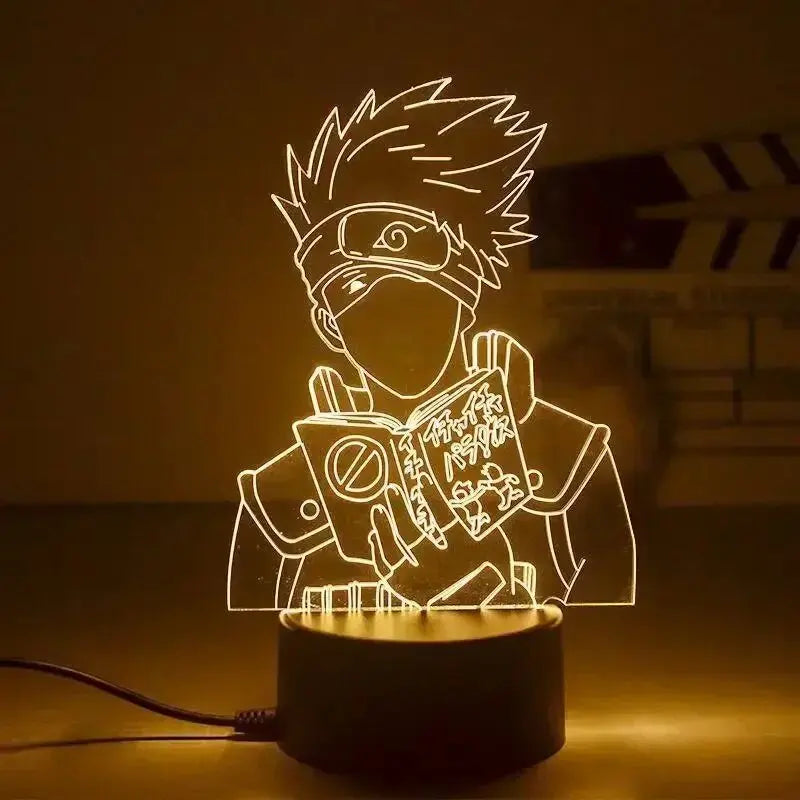 Naruto Anime Action Figures Night Light Manga Boruto Itachi Akatsuki Bedroom Lamp Children Uzumaki Namikaze Minato Gift Toys