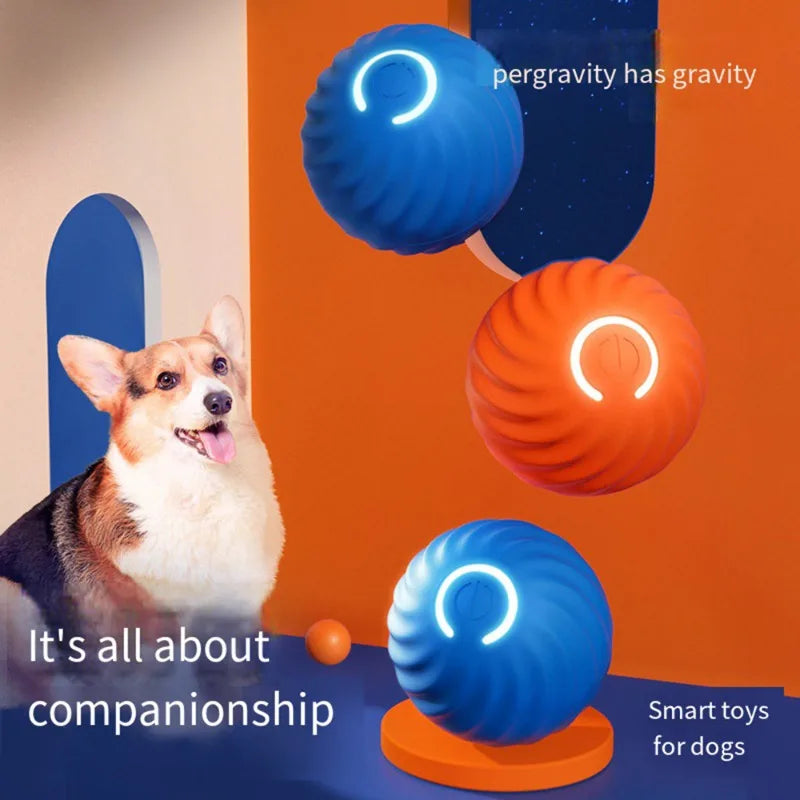 Smart Electric Ball Toy Gravity Jump Balls Dog Plaything USB Charging Automatic Teasing Dogs Artifact Intelligent Pet Cat Toys