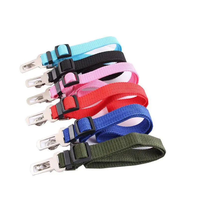 Dog Car Seat Belt Safety Protector Travel Pets Accessories Dog Leash Collar Breakaway Solid Car Harness